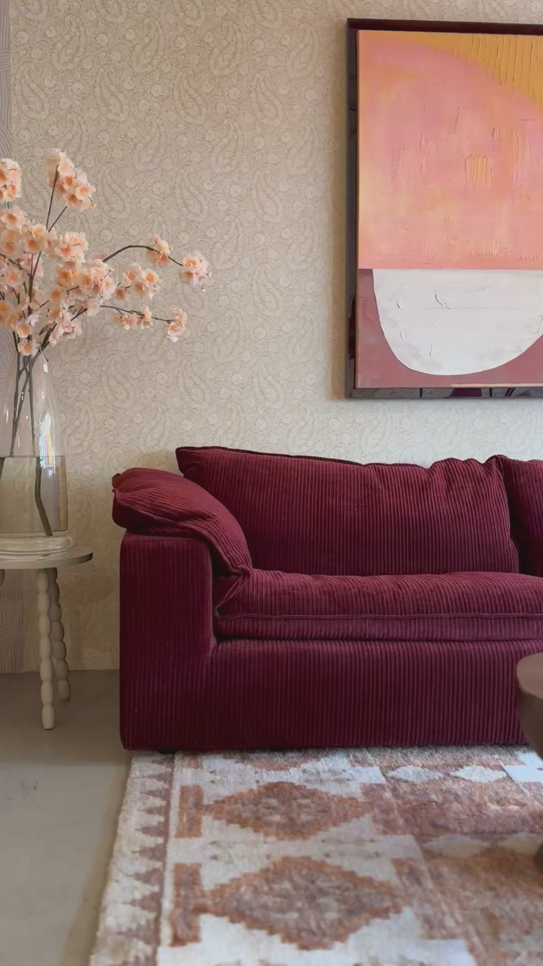 Bank Lazy Burgundy