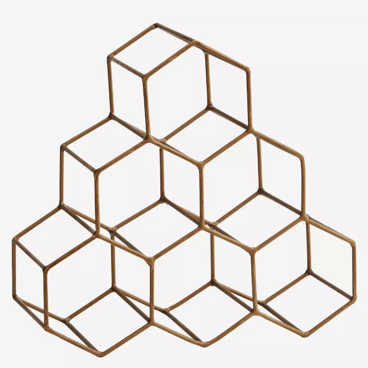 Wijnrek goud Pyramid