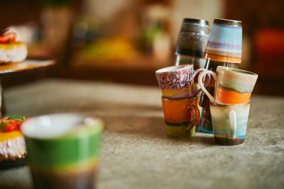 70's espresso mugs retro