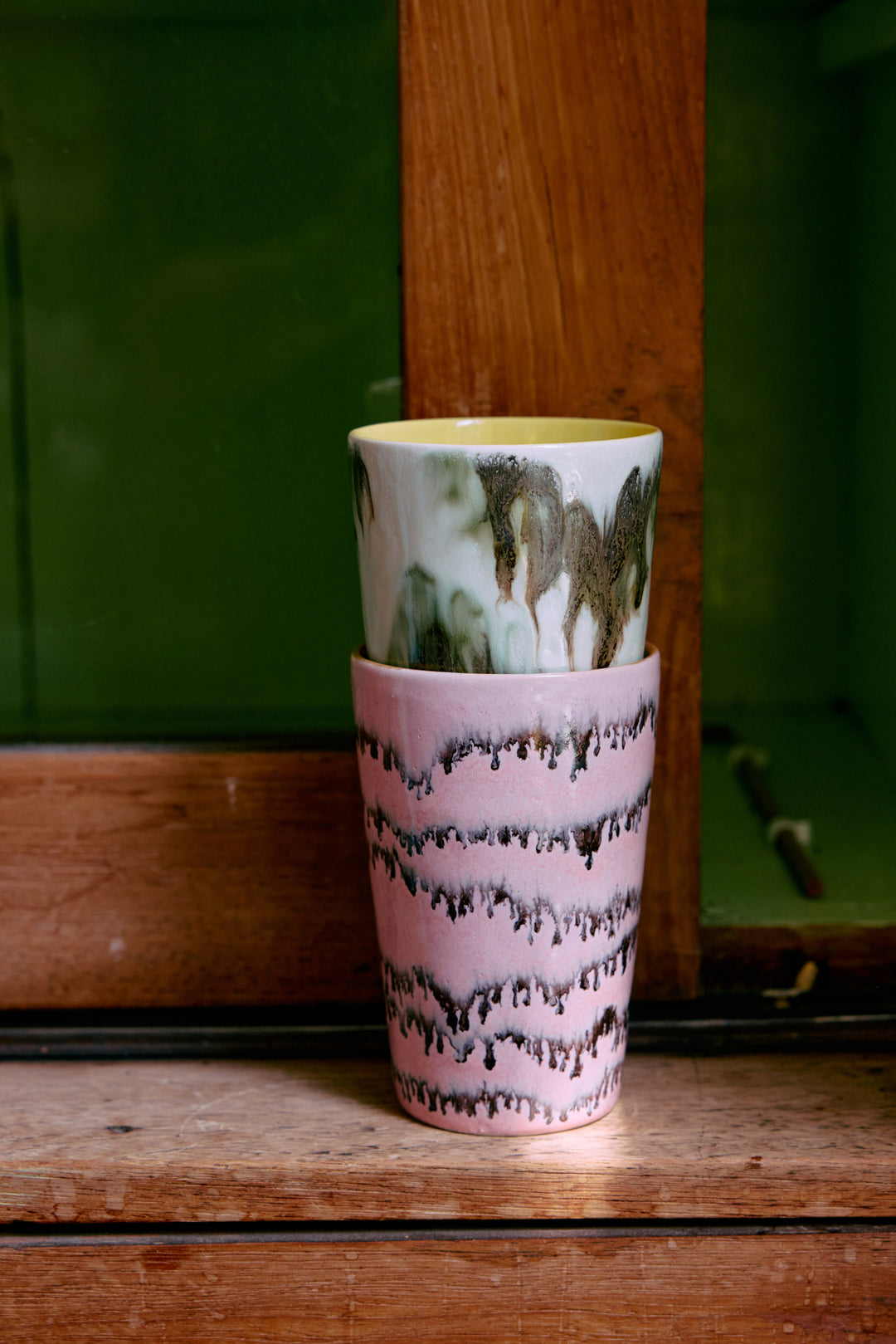70s ceramics thee mok Baroque (set van 2)