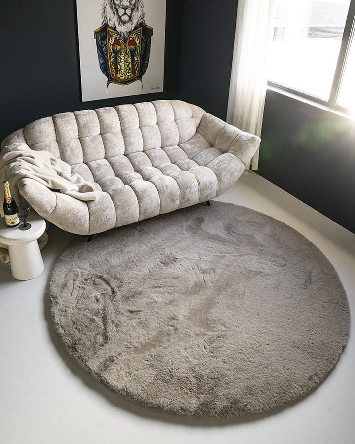 Vloerkleed Bubble rond (2 kleuren)