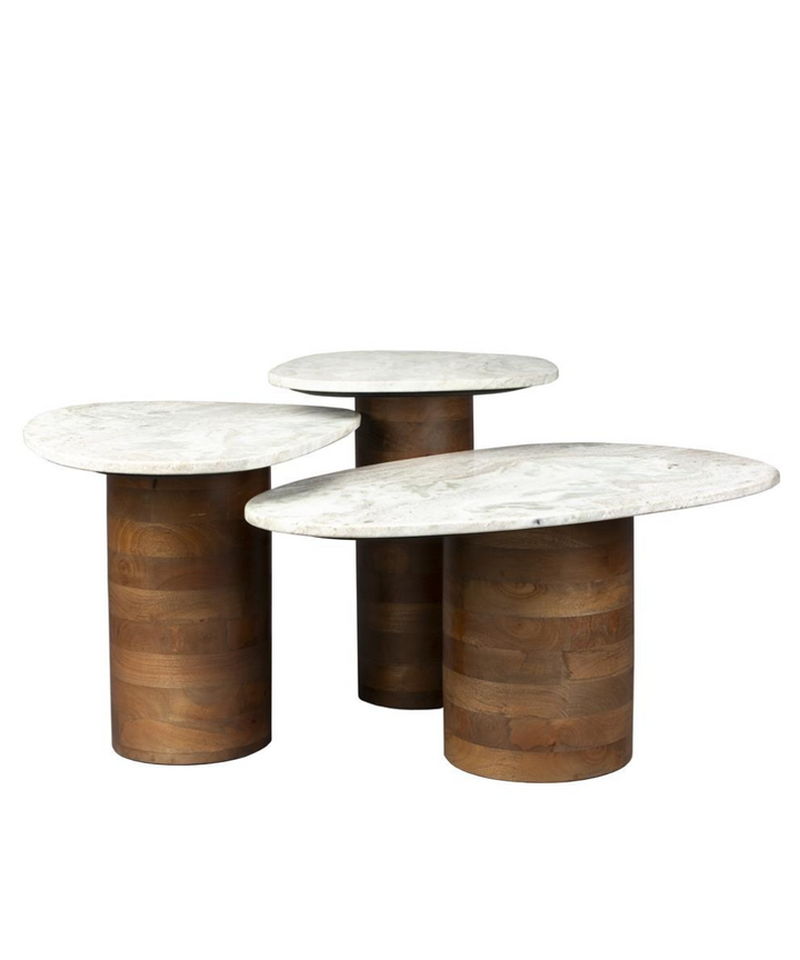 Bijzettafel Yuki (set van 3)