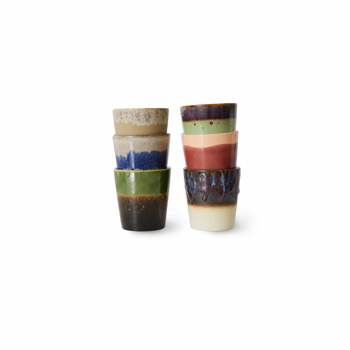 70'S KOFFIE MOKKEN STONE (SET V 6)
