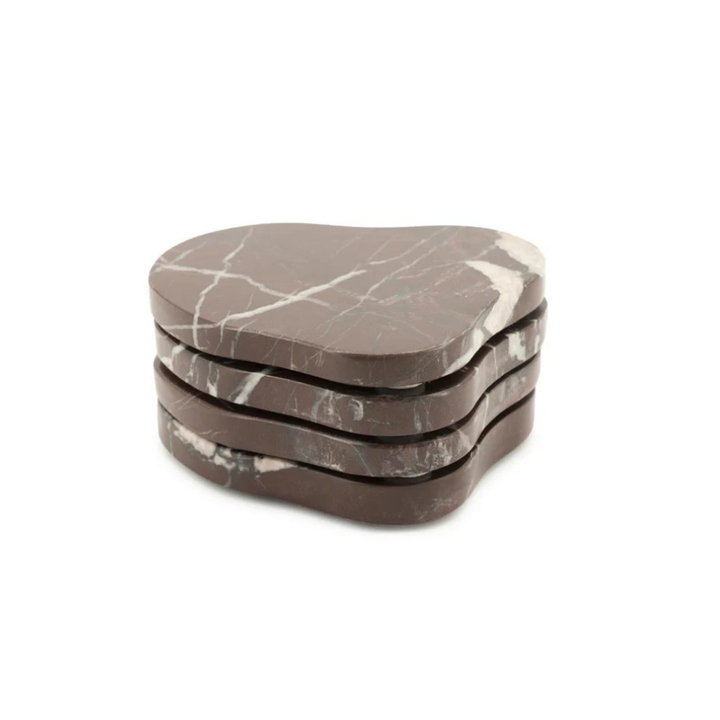 Marmeren onderzetters (set van 4)
