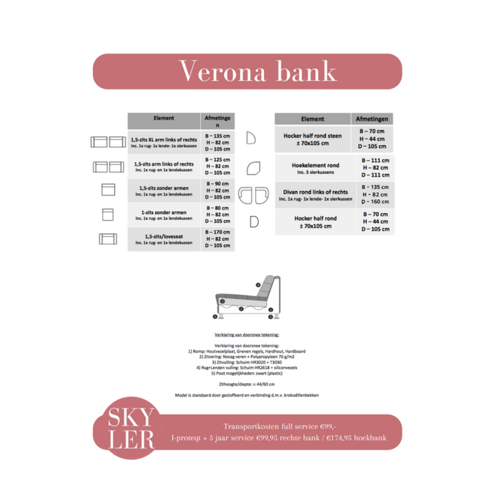 Verona Bank Candy wit