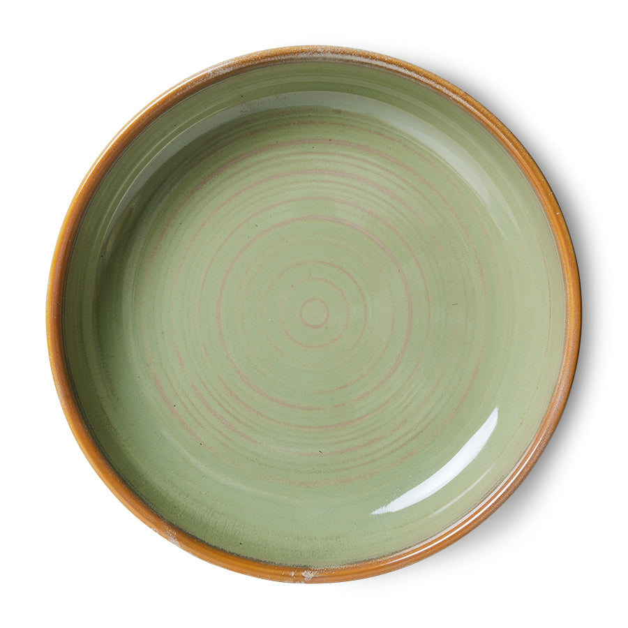 Chef ceramics diep bord moss green
