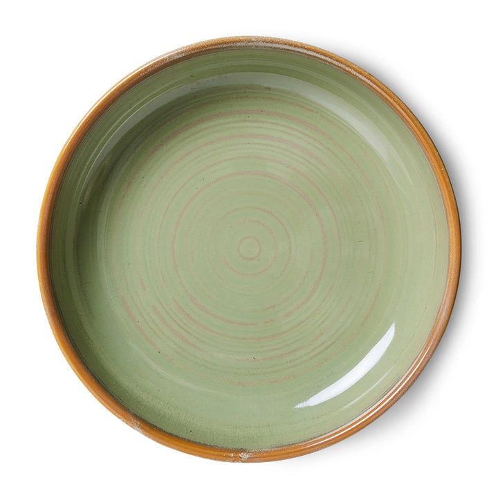 Chef ceramics diep bord moss green