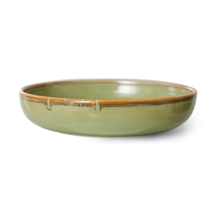 Chef ceramics diep bord moss green