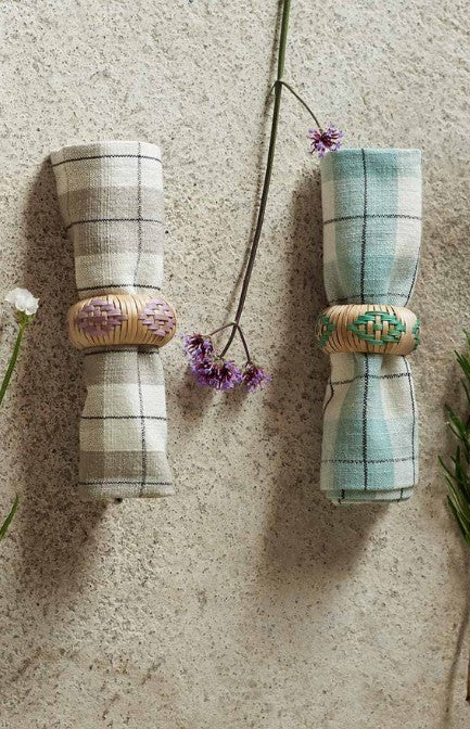 Set van 4 servetringen Bamboo