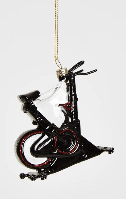 Kerstornament spinning fiets