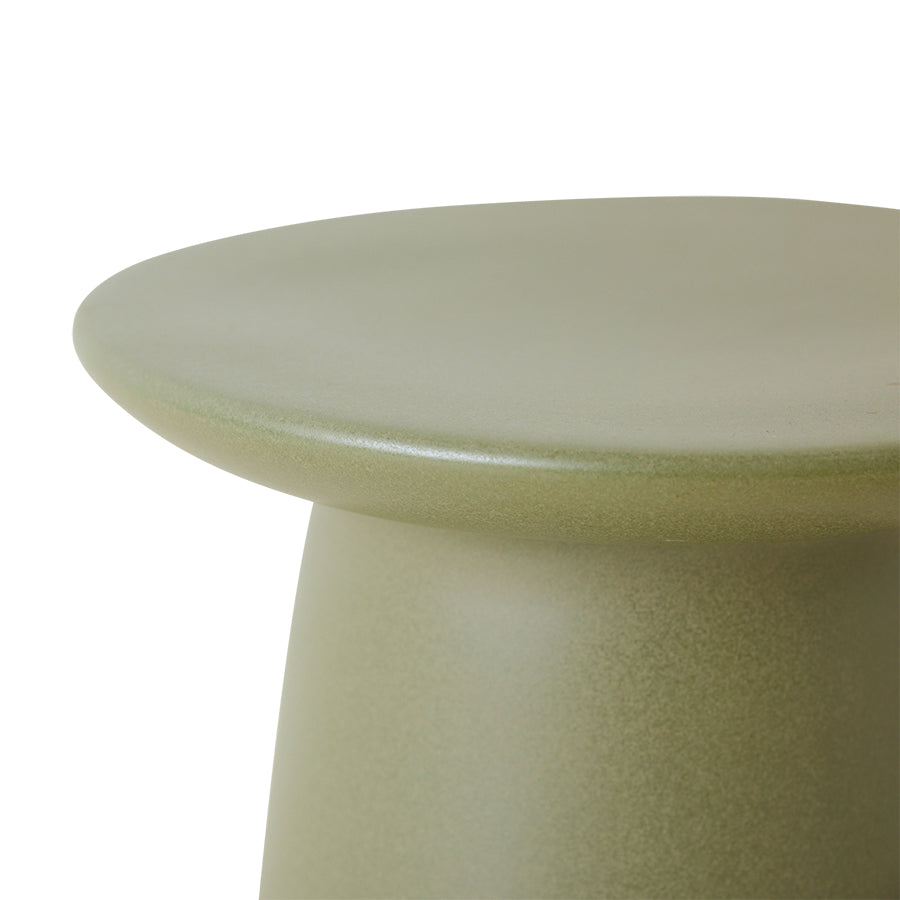 Earthware side table army