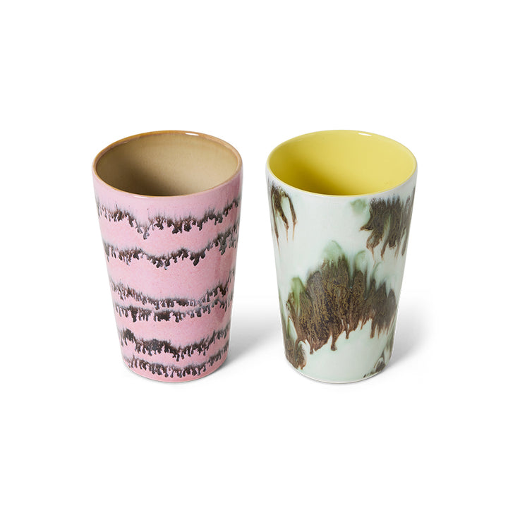 70s ceramics thee mok Baroque (set van 2)