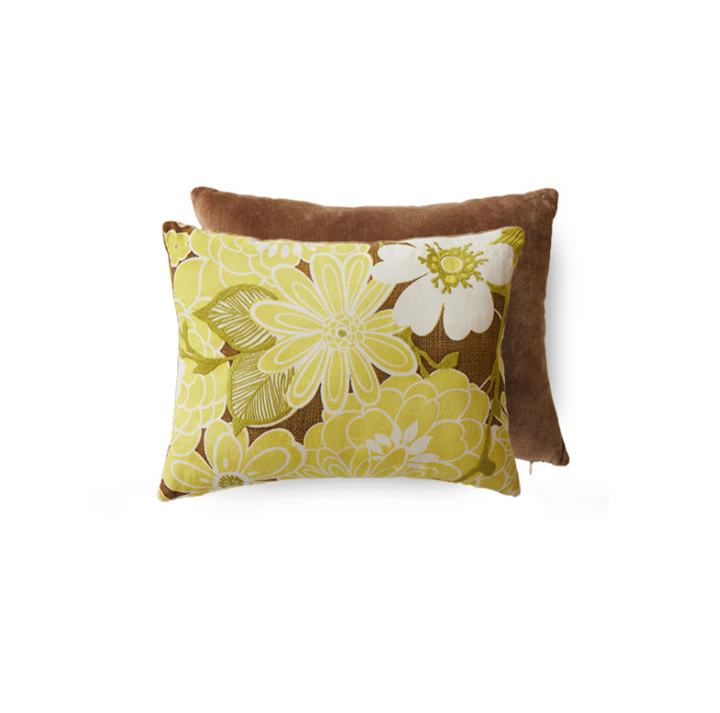 Kussen vintage floral stitched