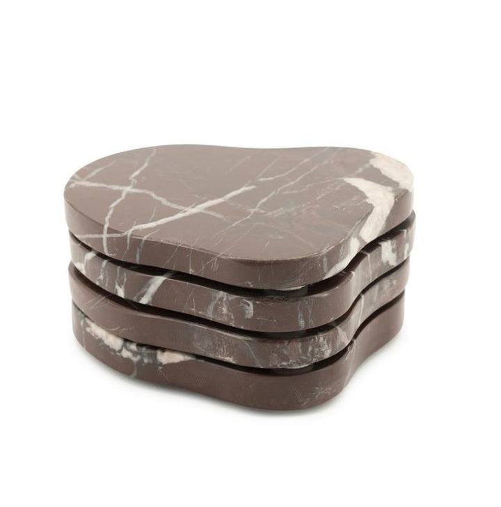 Marmeren onderzetters set van 4