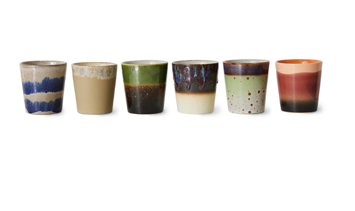 70'S KOFFIE MOKKEN STONE (SET V 6)