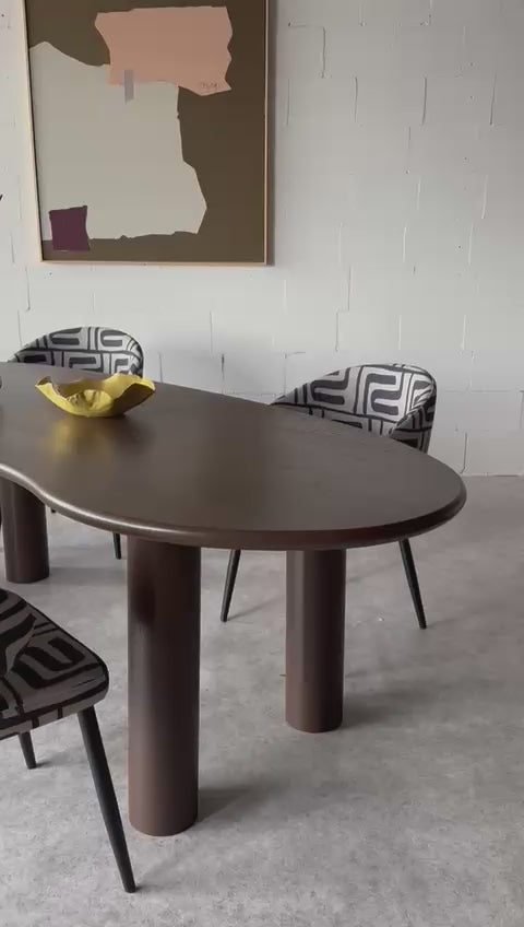 Eettafel Cleo dark brown