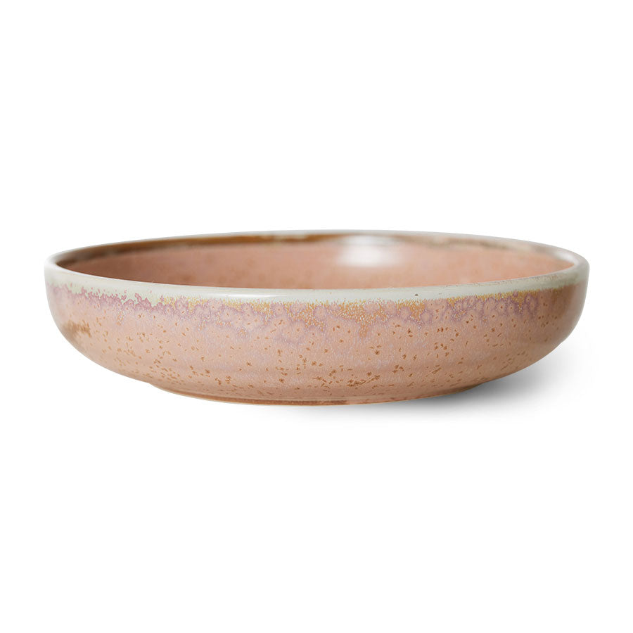 Chef ceramics: diep bord rustic pink