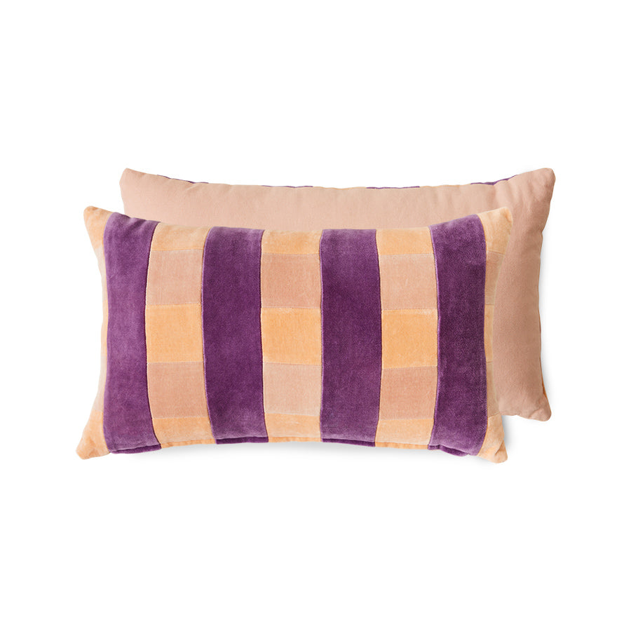 Striped velvet kussen