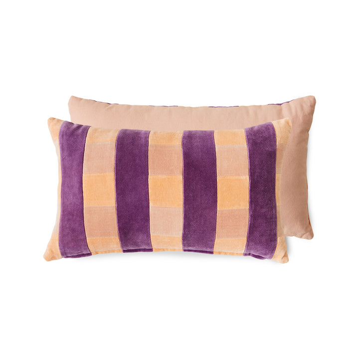 Striped velvet kussen