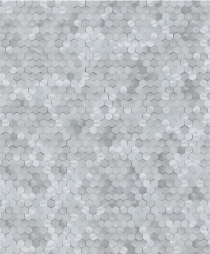 Hexagon behang licht grijs