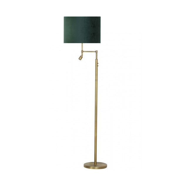 Vloerlamp Montan goud (diverse kleuren kap)
