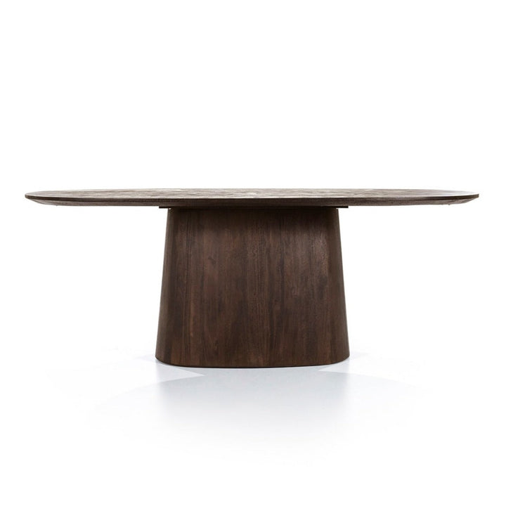 Eettafel Avalon ovaal bruin (3 maten)