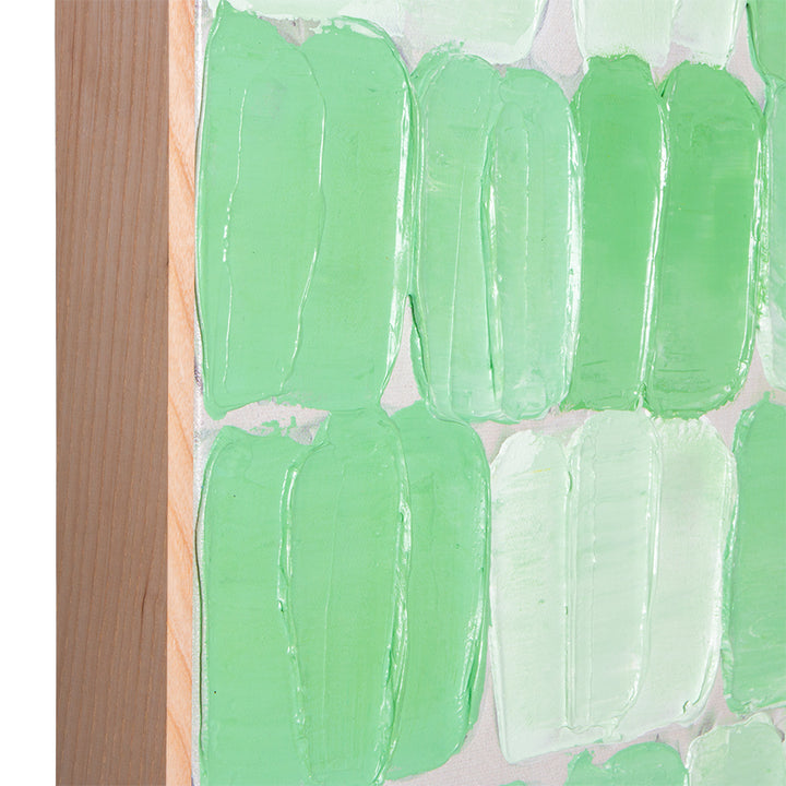 Abstract schilderij groen kleurenpalet