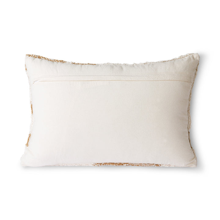 Fluffy kussen wit/beige