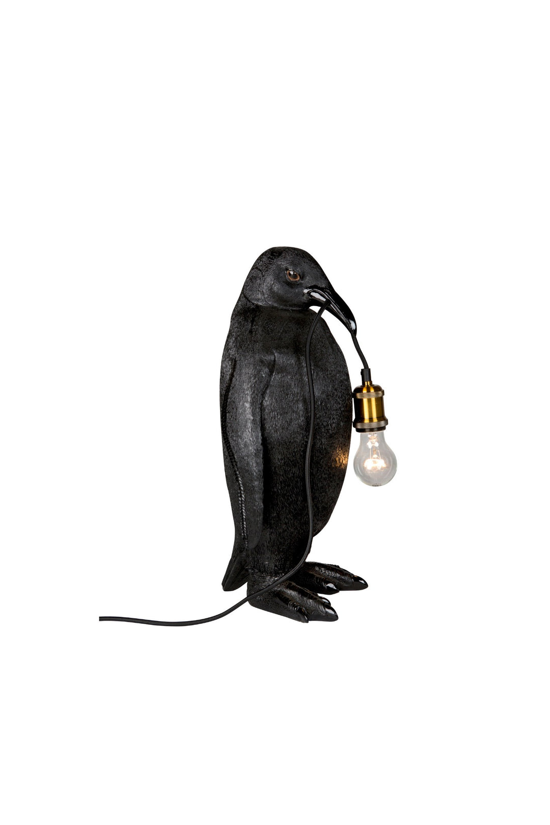 Pinguïn lamp zwart