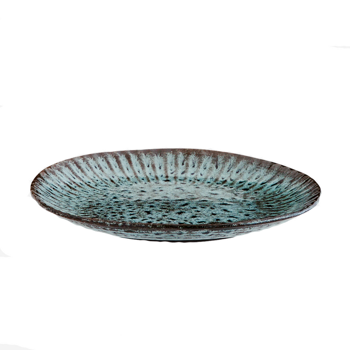 Stoneware bord Blue